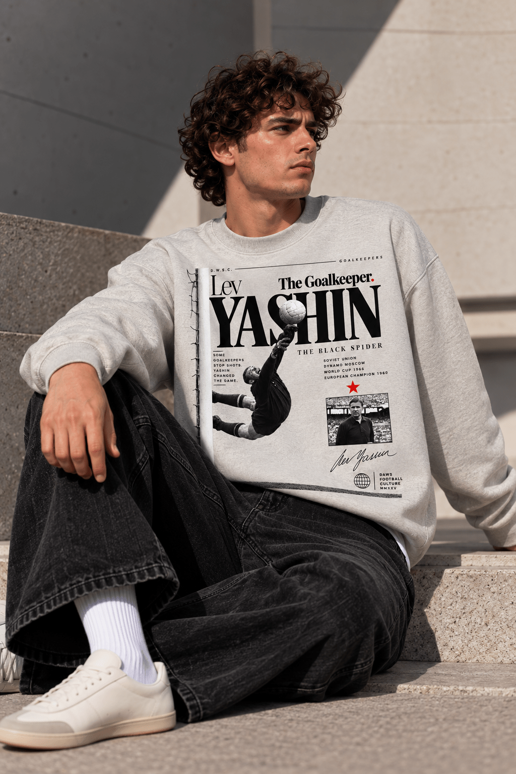 Lev Yashin Light Gray - sudadera DAWS