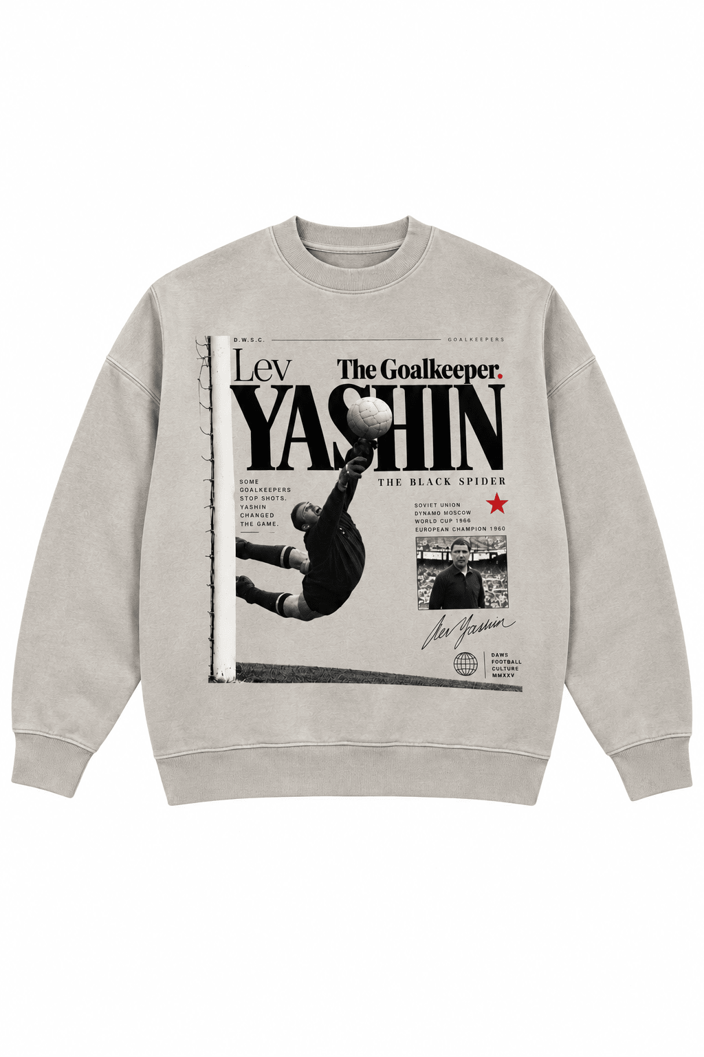 Lev Yashin Light Gray - sudadera DAWS