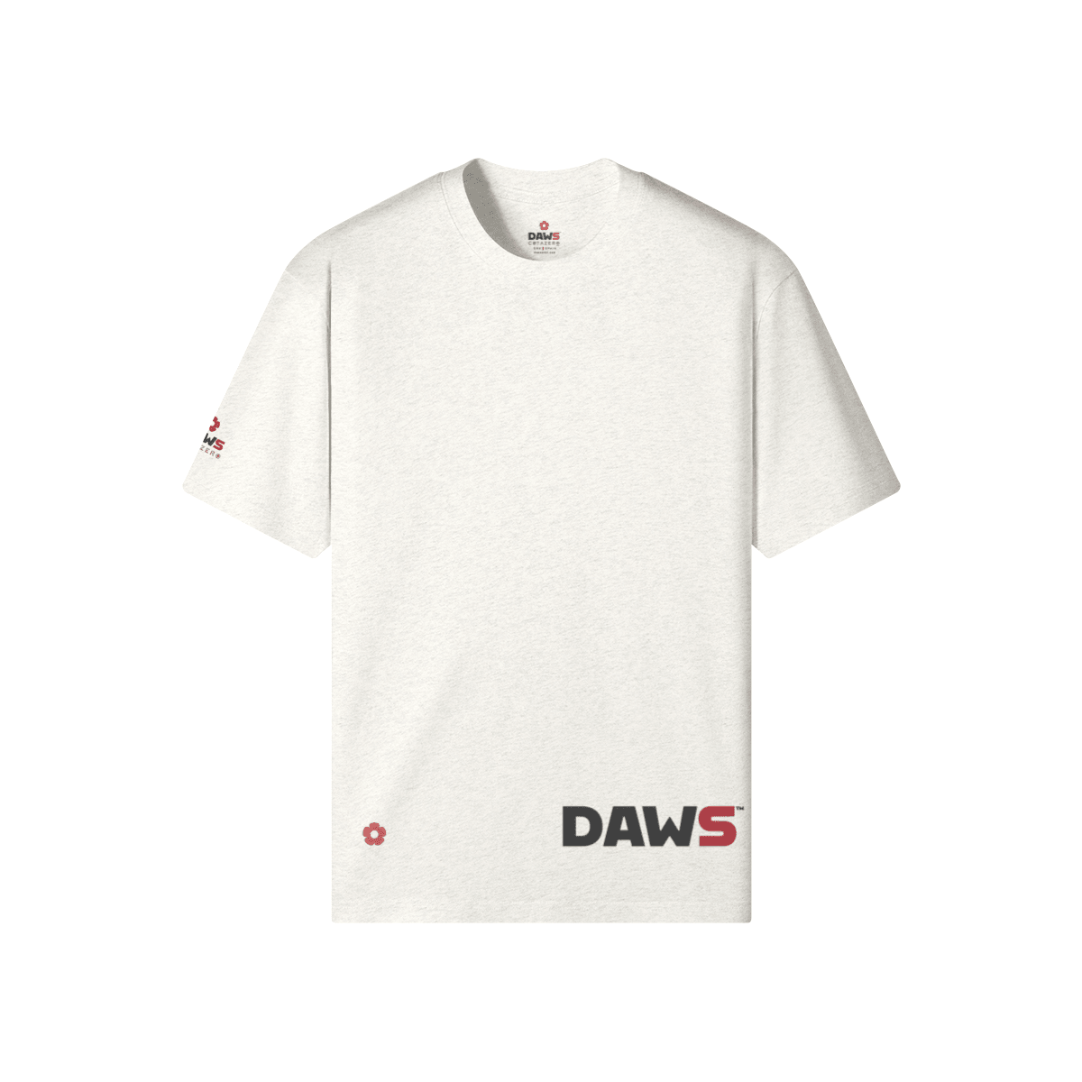 Mango Flower Classic Fit Blanco - Camisetas DAWS