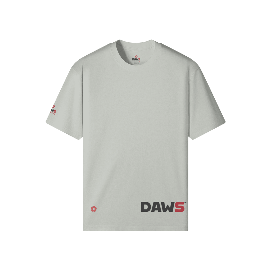 Mango Flower Classic Fit Gris claro - Camisetas DAWS
