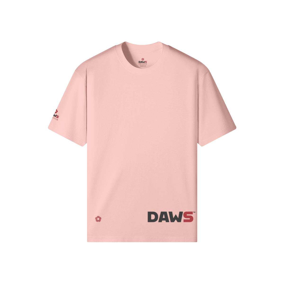 Mango Flower Classic Fit Rosa suave - Camisetas DAWS