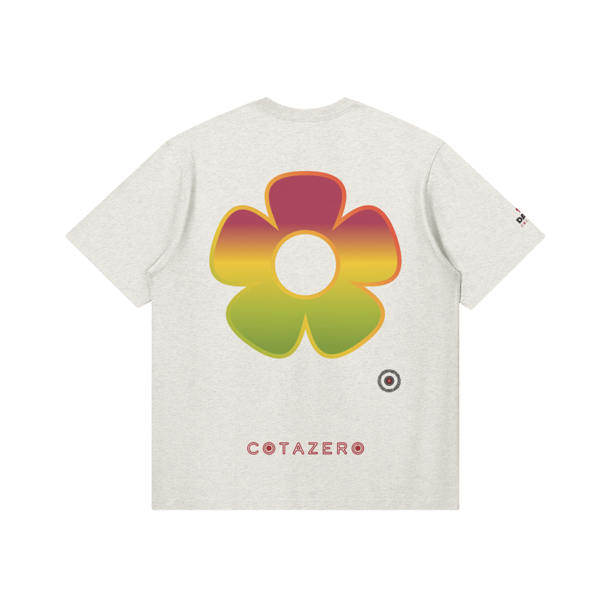 Mango Flower Classic Fit Gris jaspeado - Camisetas DAWS