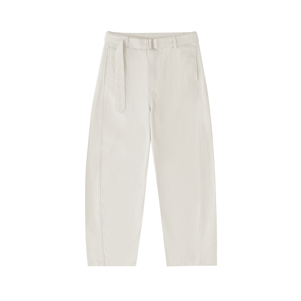 Pantalón chino Barrel Color beige crema DAWS Select mujer Beige - Pantalones DAWS