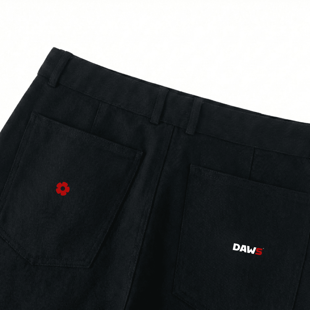 Pantalón chino Barrel Color negro DAWS Select mujer color - Streetwear DAWS