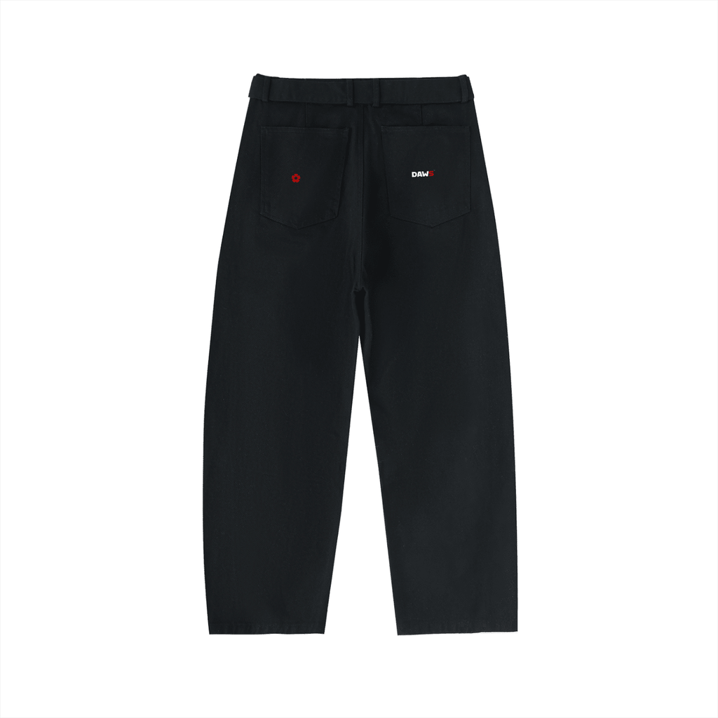 Pantalón chino Barrel Color negro DAWS Select mujer Negro/Black - Pantalones DAWS