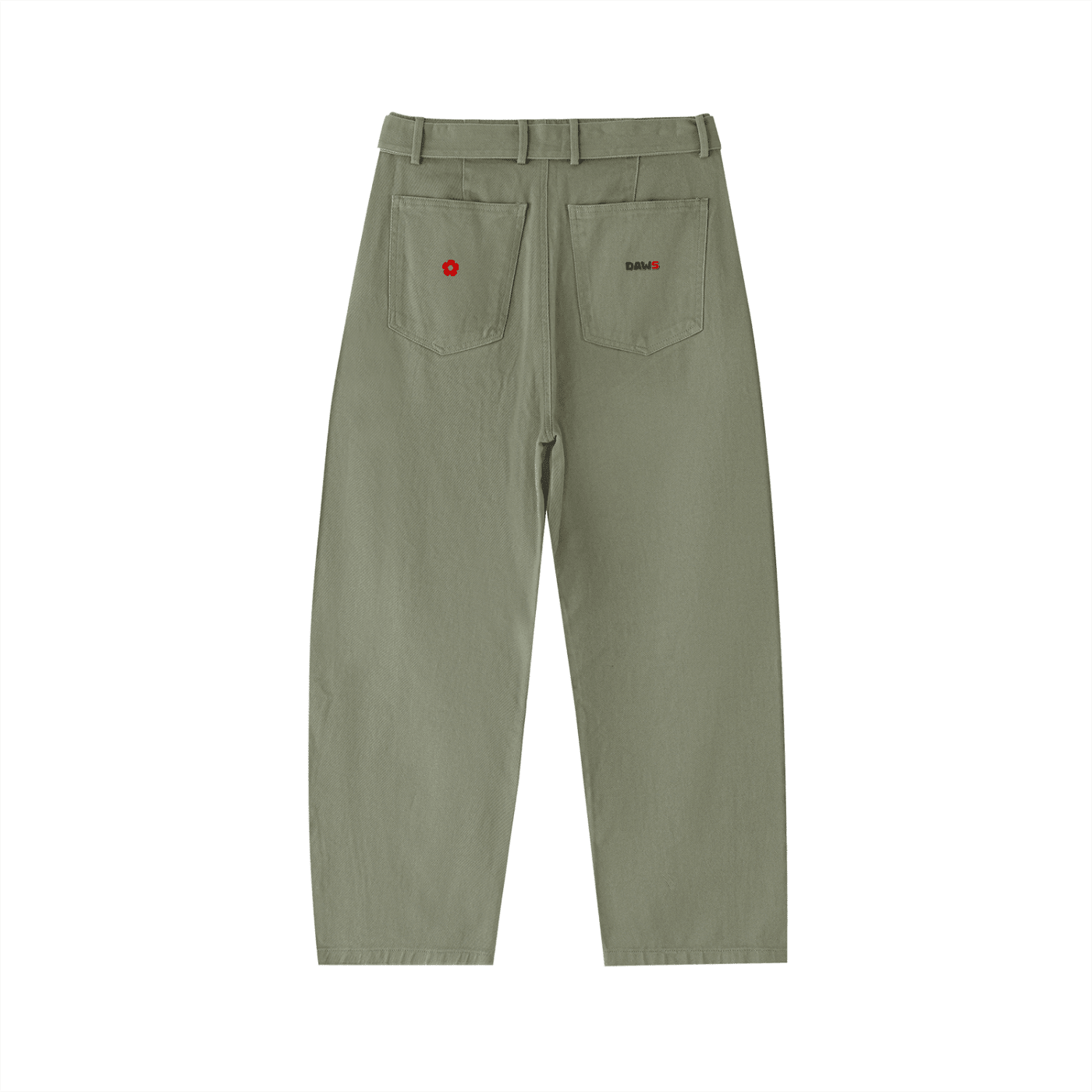 Pantalón chino Barrel Color verde DAWS Select mujer Verde hierba - Pantalones DAWS