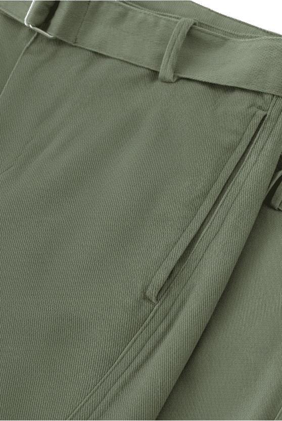 Pantalón chino Barrel Color verde DAWS Select mujer Verde hierba - Pantalones DAWS