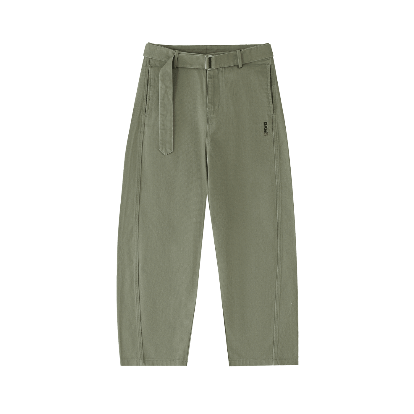 Pantalón chino Barrel Color verde DAWS Select mujer Verde hierba - Pantalones DAWS