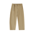 Pantalón chino Beige con pierna ancha tipo barril y cinturón - mujer color - Streetwear DAWS