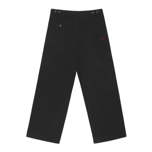 Pantalones de cintura recta ajustables Black - Pantalones DAWS