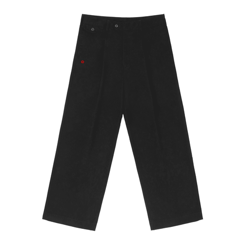 Pantalones de cintura recta ajustables Black - Pantalones DAWS