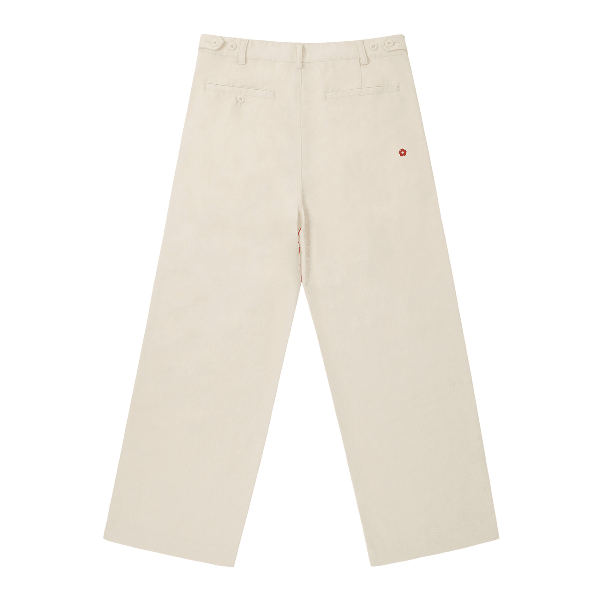 Pantalones de cintura recta ajustables Black - Pantalones DAWS