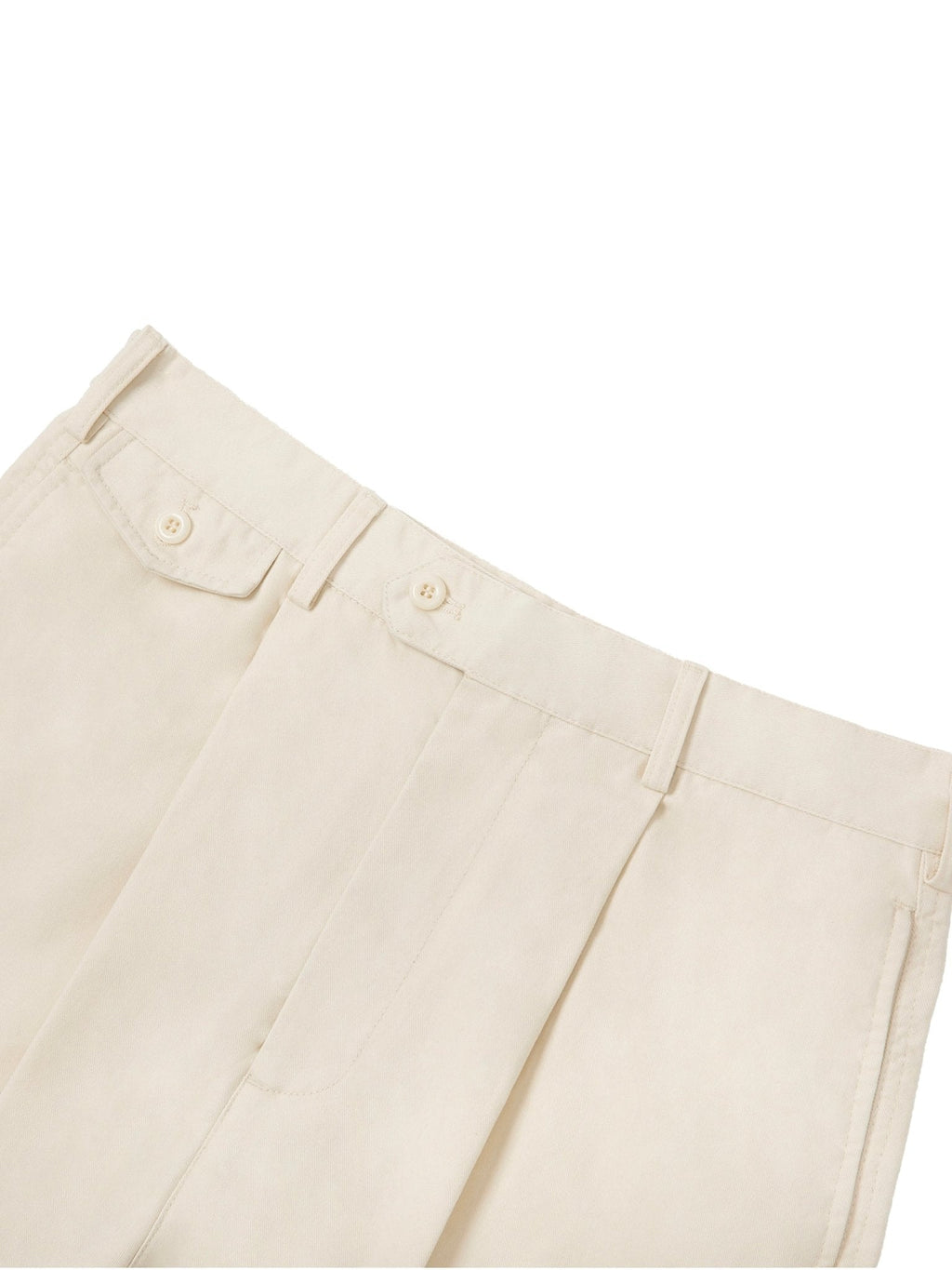 Pantalones de cintura recta ajustables unisex Beige - Pantalones DAWS