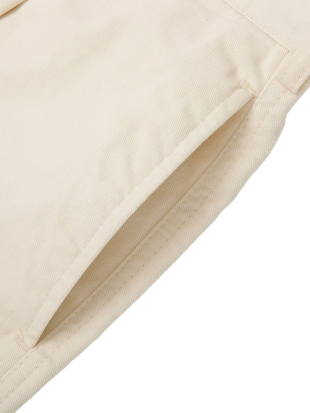 Pantalones de cintura recta ajustables unisex Beige - Pantalones DAWS