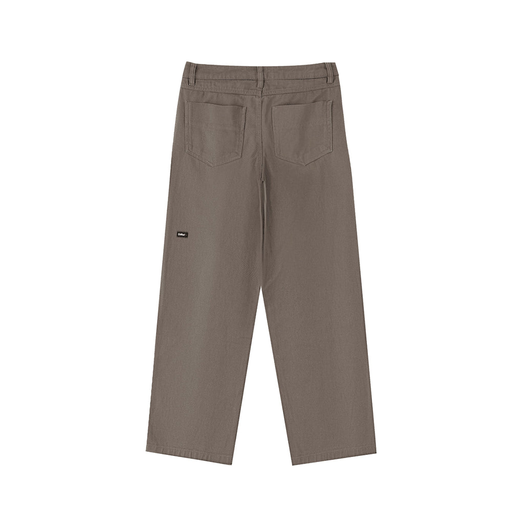 Pantalones Heavyweight Corte Recto de algodón premium DAWS Select Café suave - Pantalones DAWS