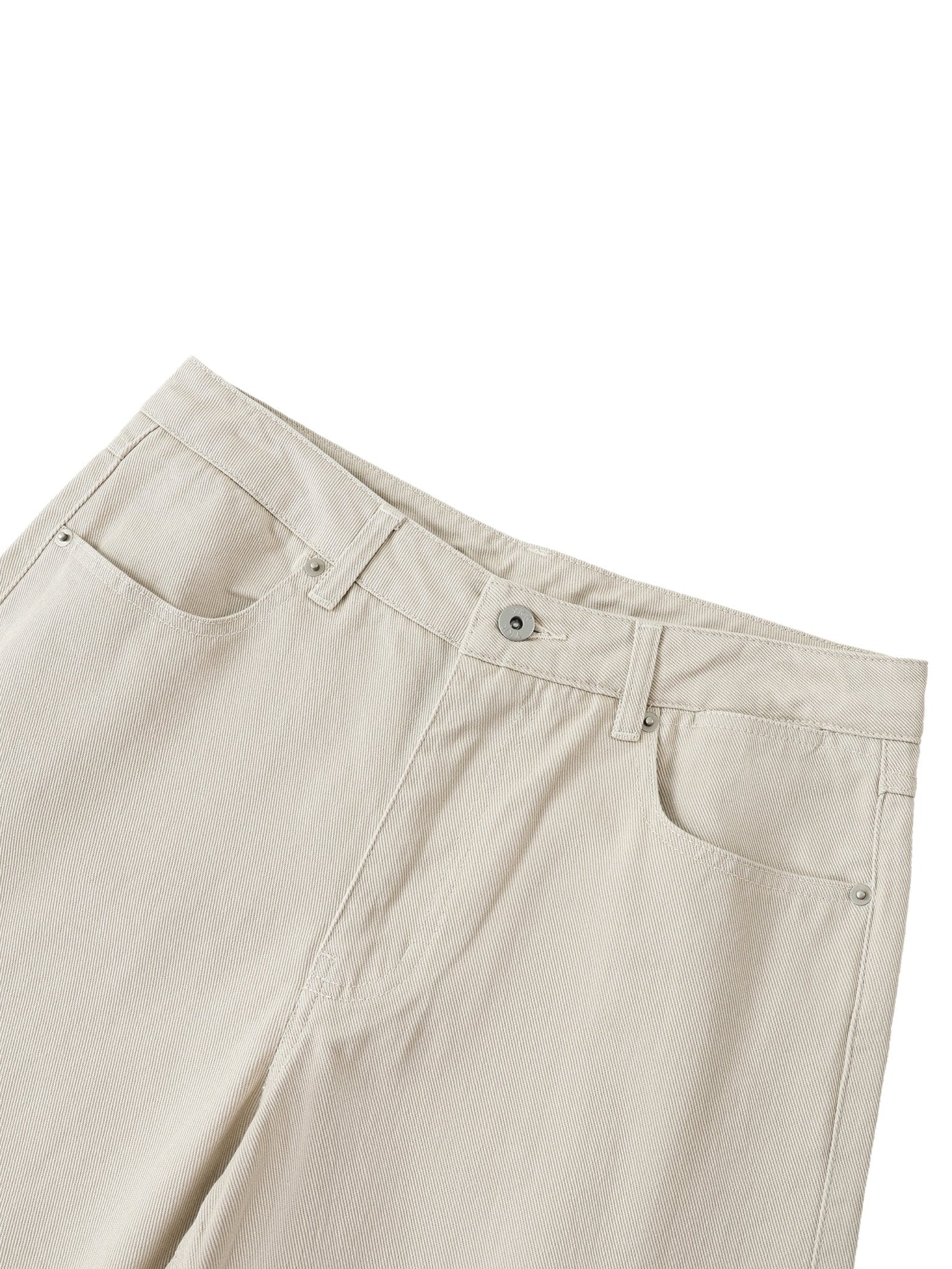 Pantalones Heavyweight Corte Recto de algodón premium DAWS Select Blanco - Pantalones DAWS