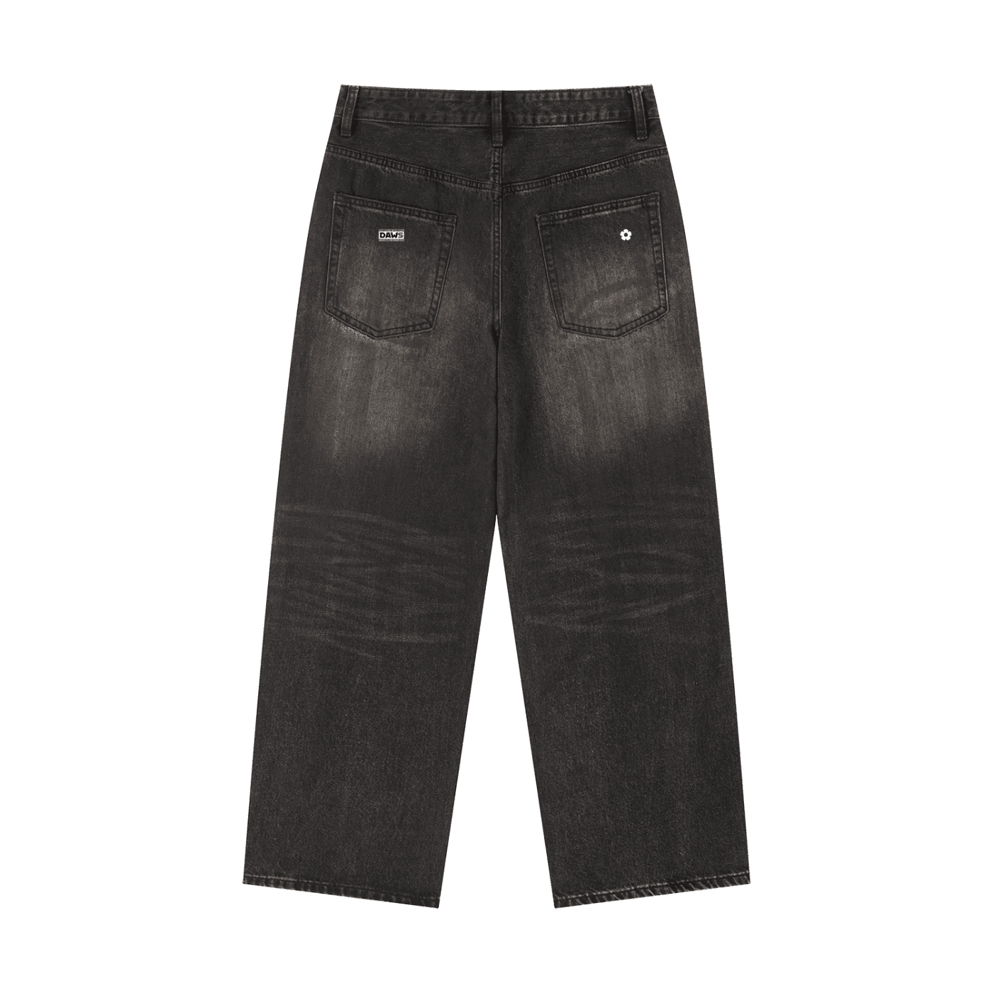 Pantalones Vaqueros Heavyweight Lavado Vintage hombre Negro - Pantalones DAWS