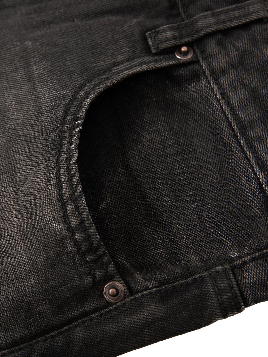 Pantalones Vaqueros Heavyweight Lavado Vintage hombre Negro - Pantalones DAWS