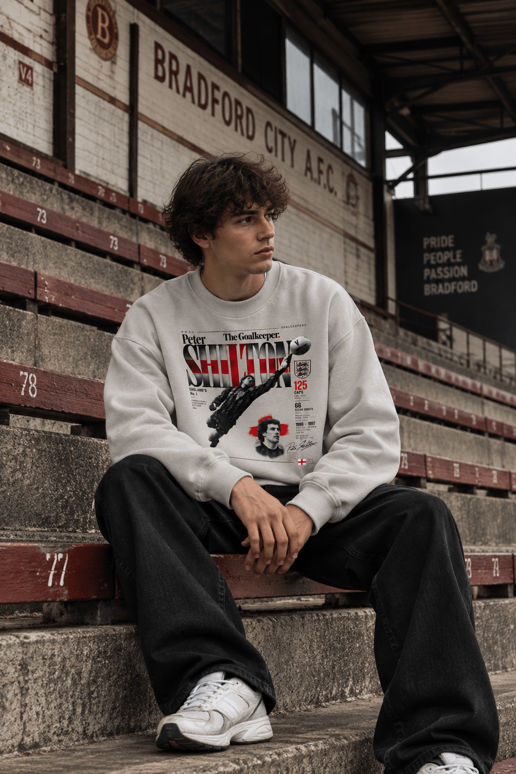 Peter Shilton Light Gray - sudadera DAWS