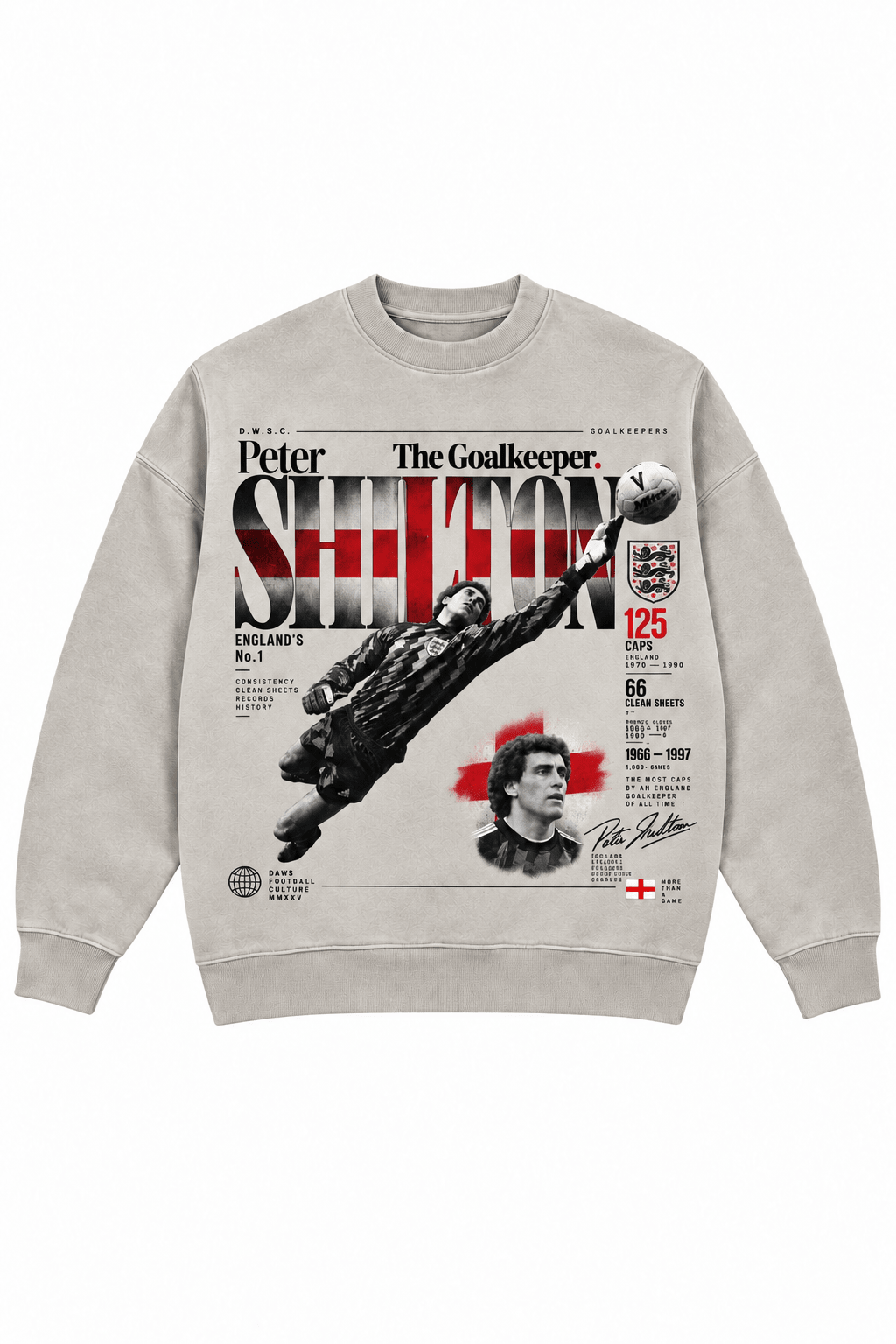 Peter Shilton Light Gray - sudadera DAWS