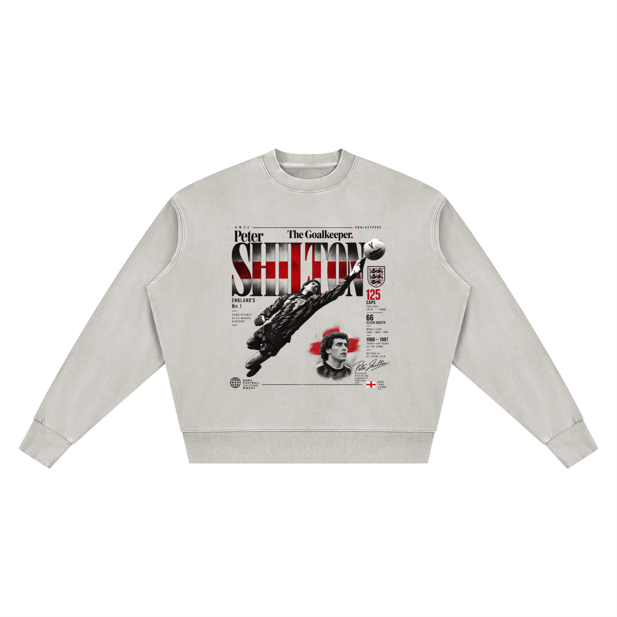 Peter Shilton Light Gray - sudadera DAWS