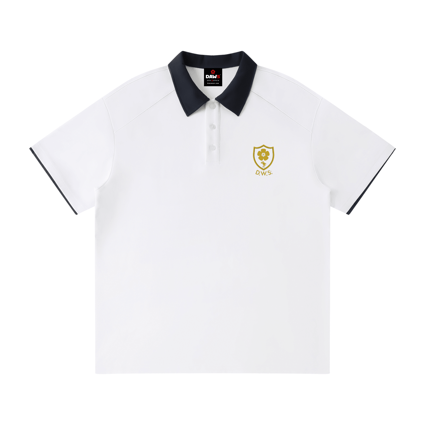 Polo Bradford D.W.S.c. - White Navy Blanco - Polo DAWS