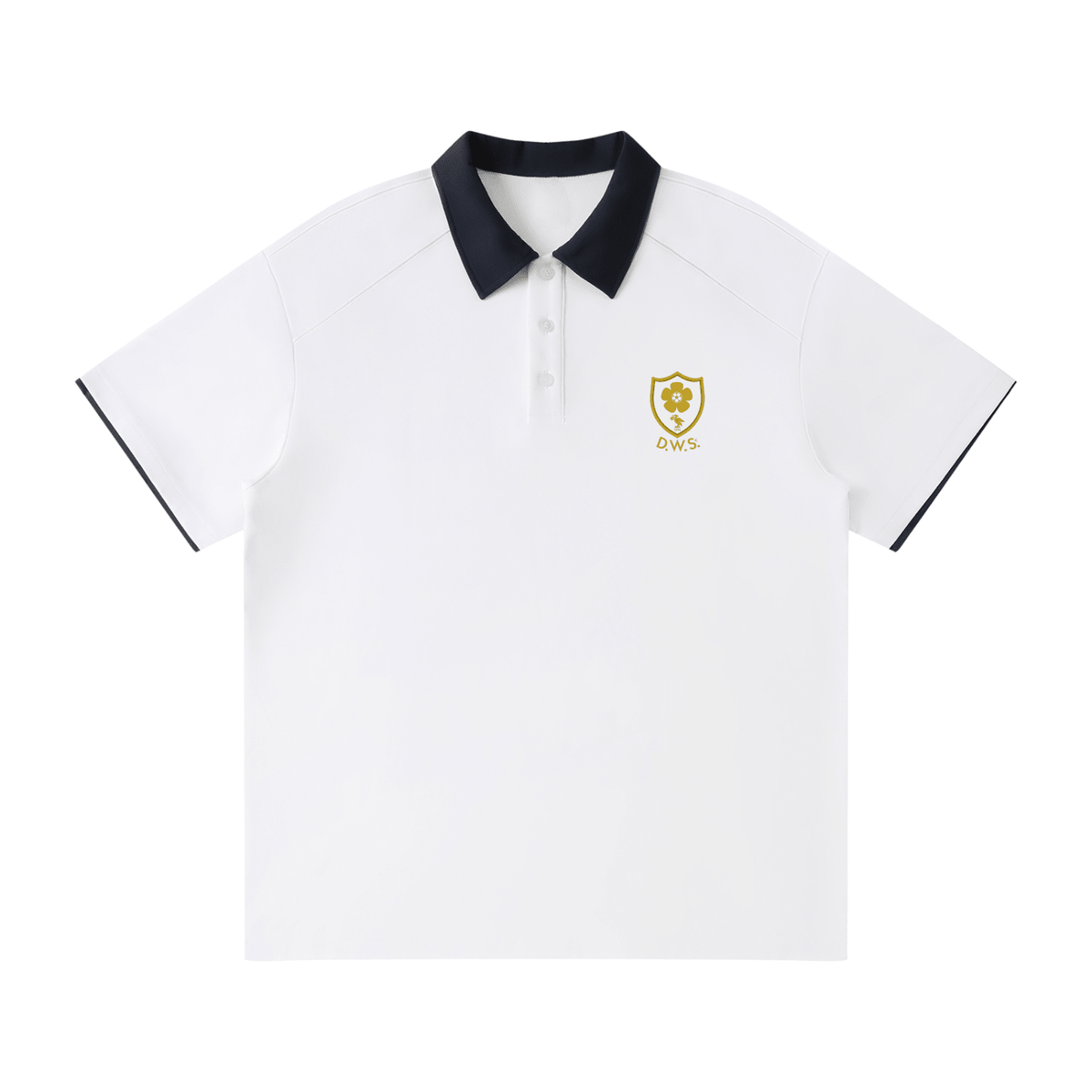 Polo Bradford - White & Navy Blanco - Polo DAWS