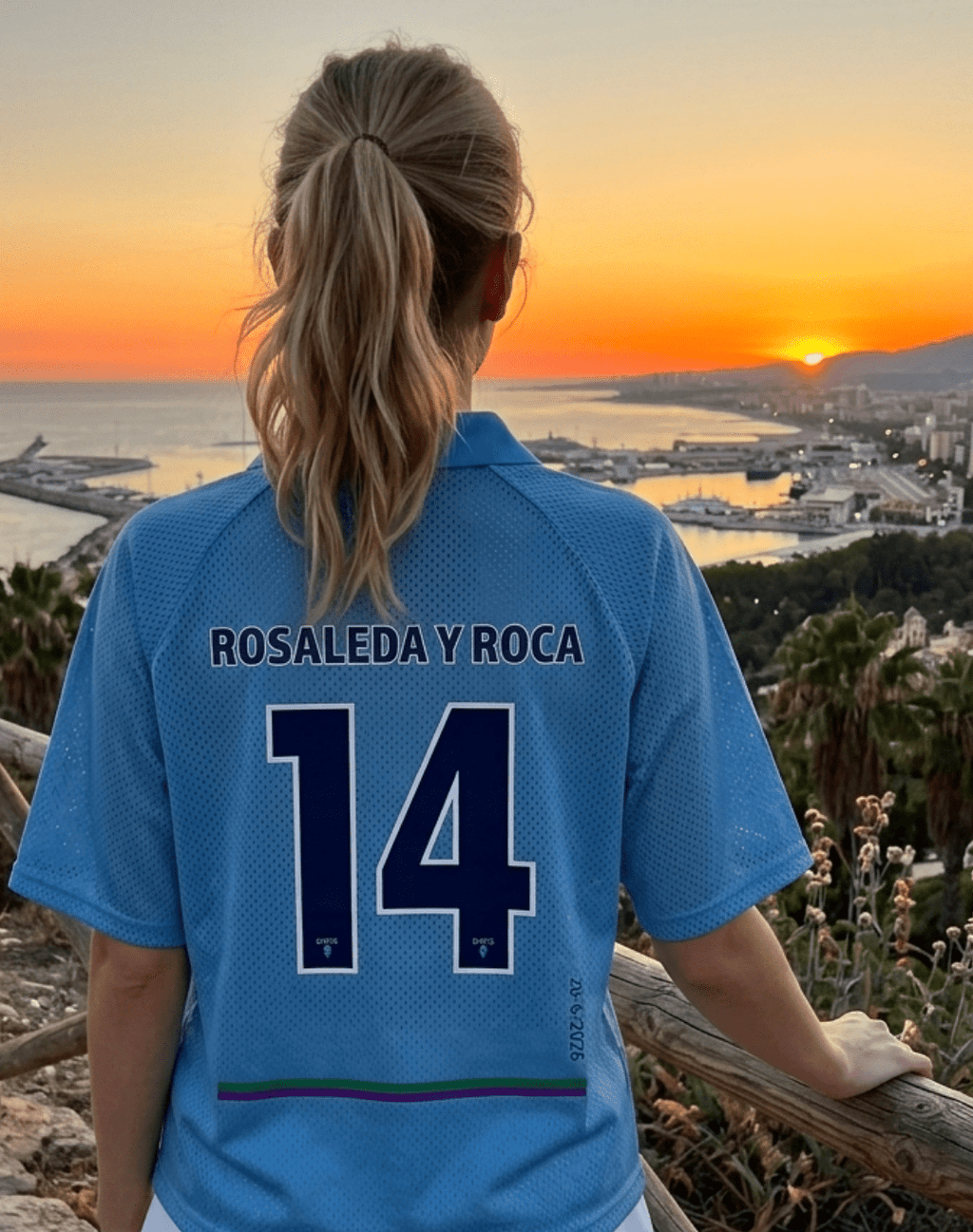 Rosaleda & Roca - Málaga Cielo de Málaga - Camisetas Futbol DAWS