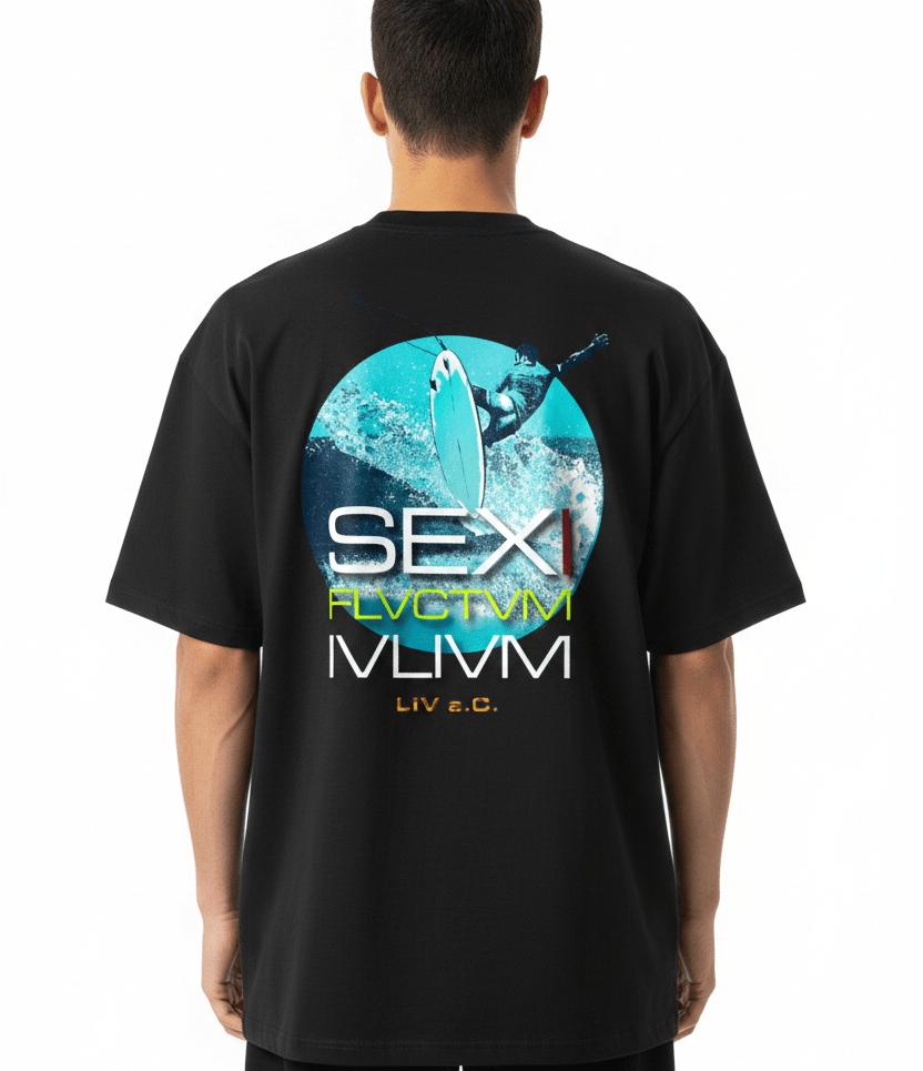 Sexi Flvctvm Ivlivm Negro - Camisetas DAWS
