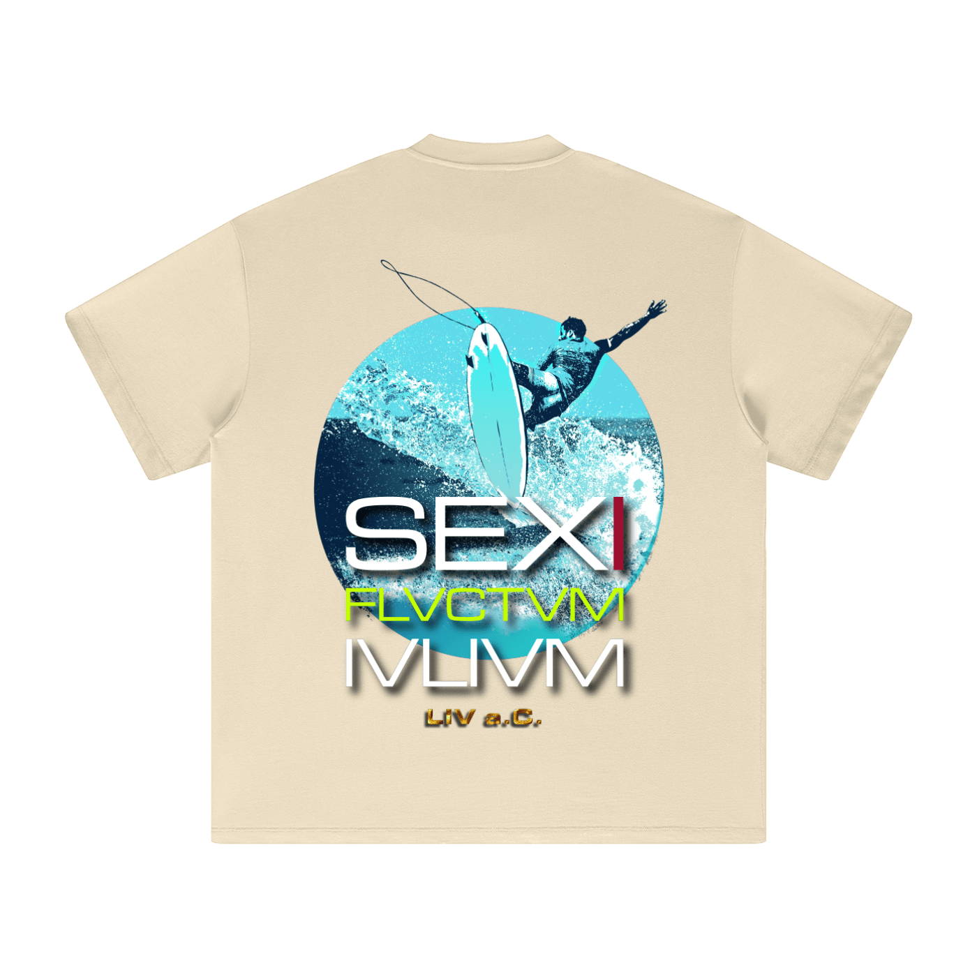 Sexi Flvctvm Ivlivm Crema - Camisetas DAWS
