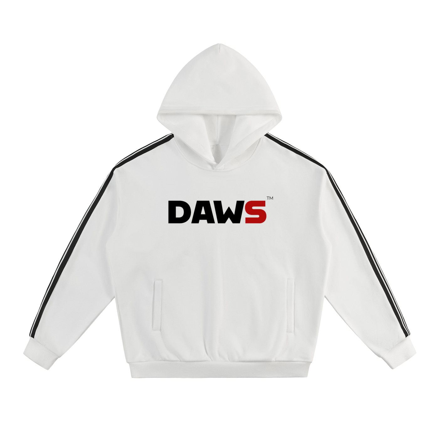 Side Stripe Drop - Shoulder Hoodie color - Streetwear DAWS