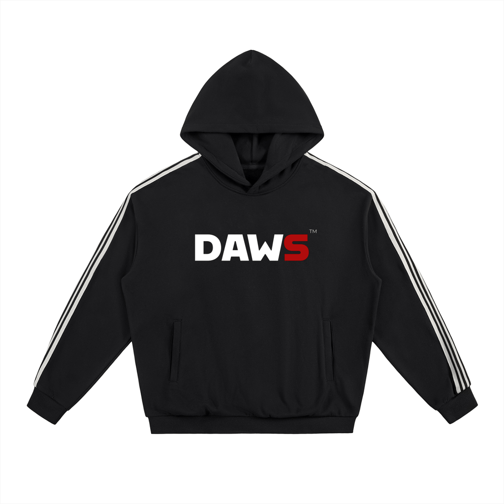 Side Stripe Drop - Shoulder Hoodie color - Streetwear DAWS