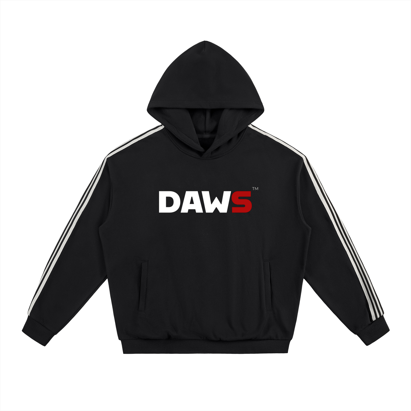 Side Stripe Drop - Shoulder Hoodie color - Streetwear DAWS