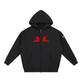 SQUADRA GRIDLOCK — Boxy Zip Hoodie Navy/Black Black - Sudadera con capucha DAWS