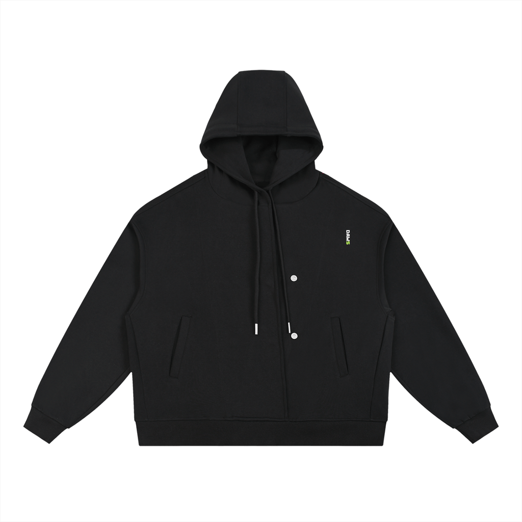 Sudadera Boxy con capucha y botonadura DAWS Select unisex color - Streetwear DAWS