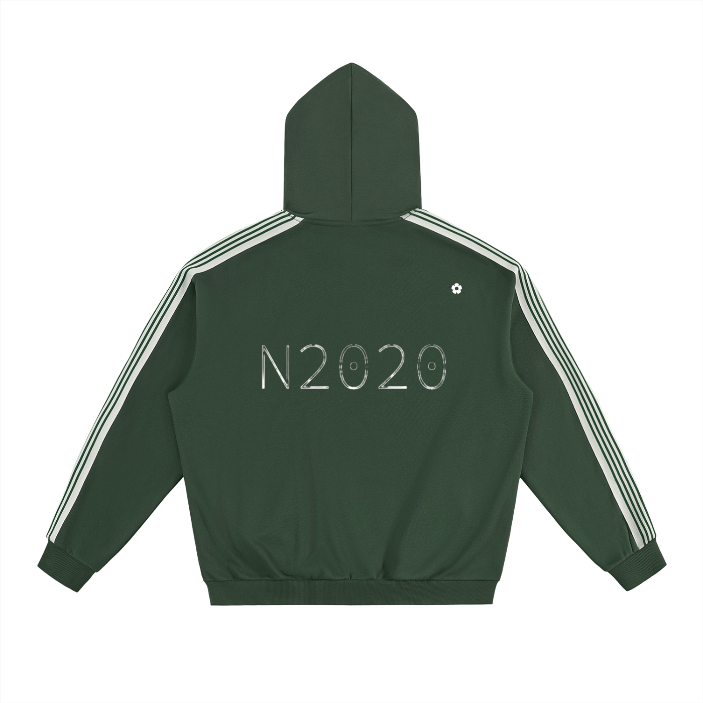 Sudadera con hombros bajos a rayas laterales color - Streetwear DAWS