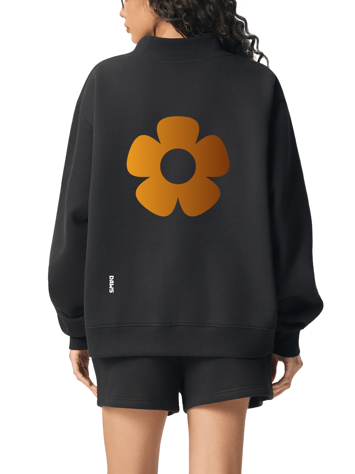 Sudadera Essential Gold de cuello redondo y forro polar DAWS Select mujer color - Streetwear DAWS