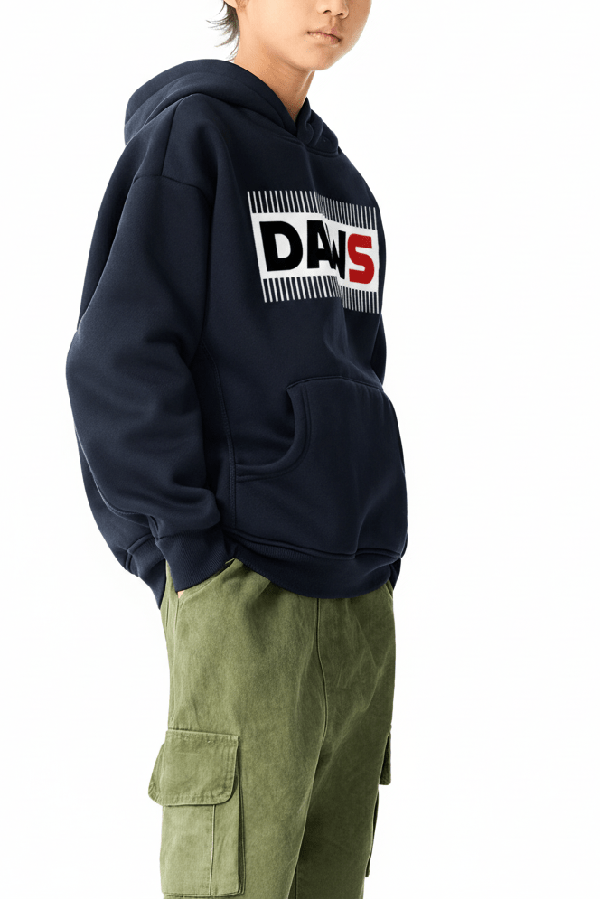 Sudadera infantil con capucha de forro polar Essential DAWS Select unisex color - Streetwear DAWS