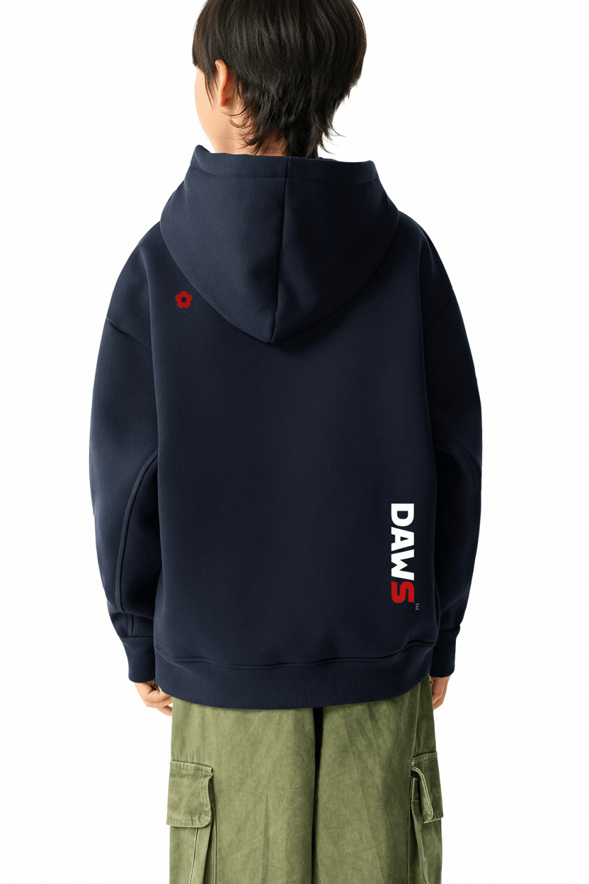 Sudadera infantil con capucha de forro polar Essential DAWS Select unisex color - Streetwear DAWS