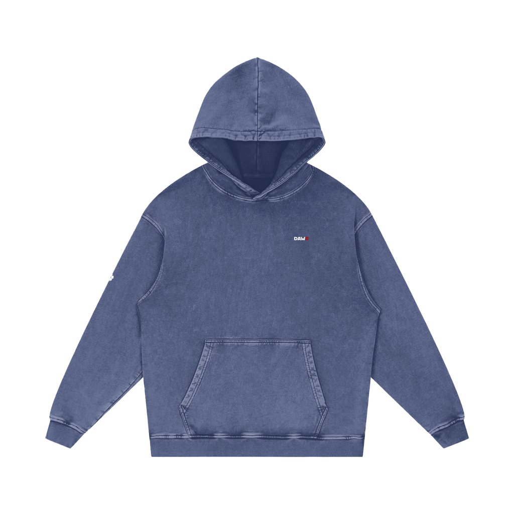 Sudadera Loose de algodón con acabado en nieve color - Streetwear DAWS
