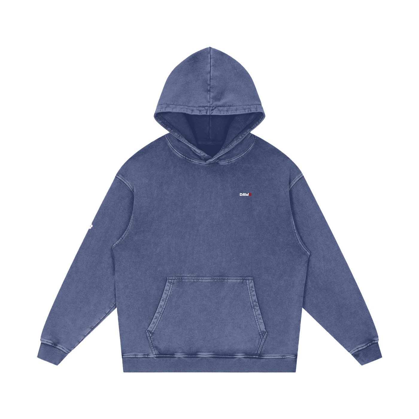Sudadera Loose de algodón con acabado en nieve color - Streetwear DAWS