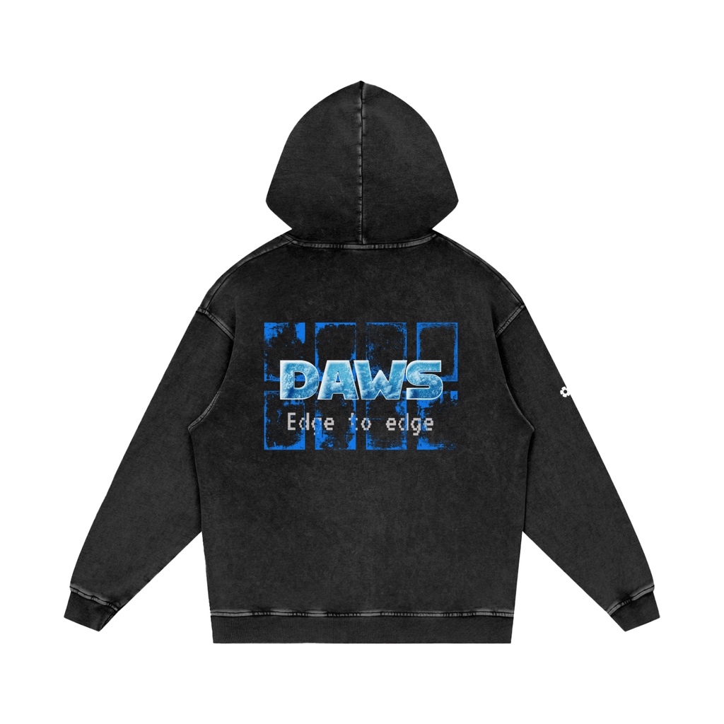 Sudadera Loose de algodón con acabado en nieve color - Streetwear DAWS