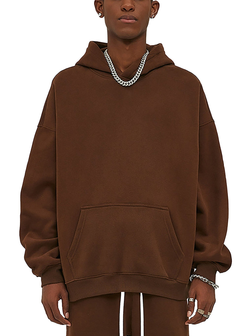 Sudadera Oversize con capucha de forro polar color - Streetwear DAWS