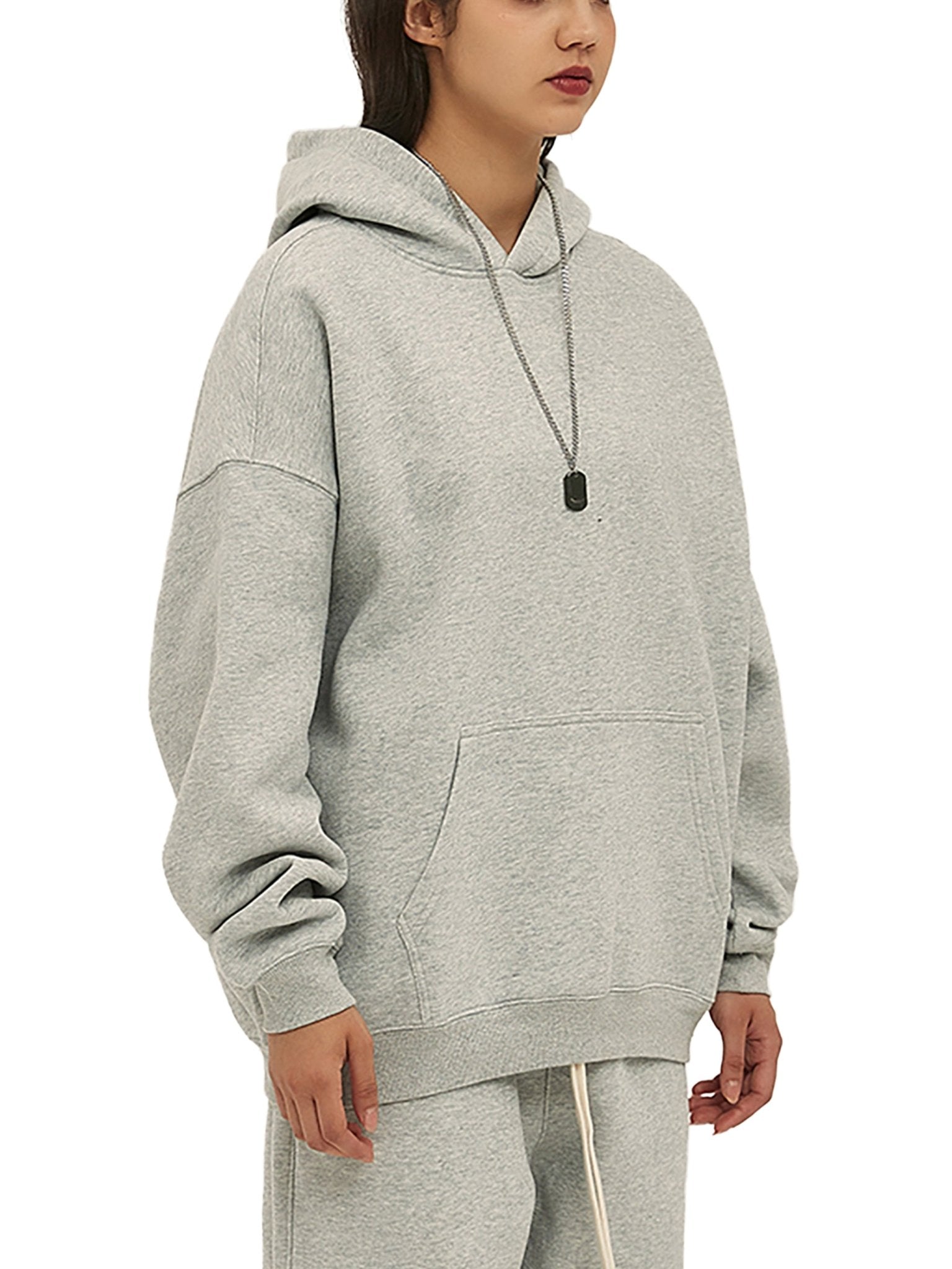 Sudadera Oversize con capucha de forro polar color - Streetwear DAWS