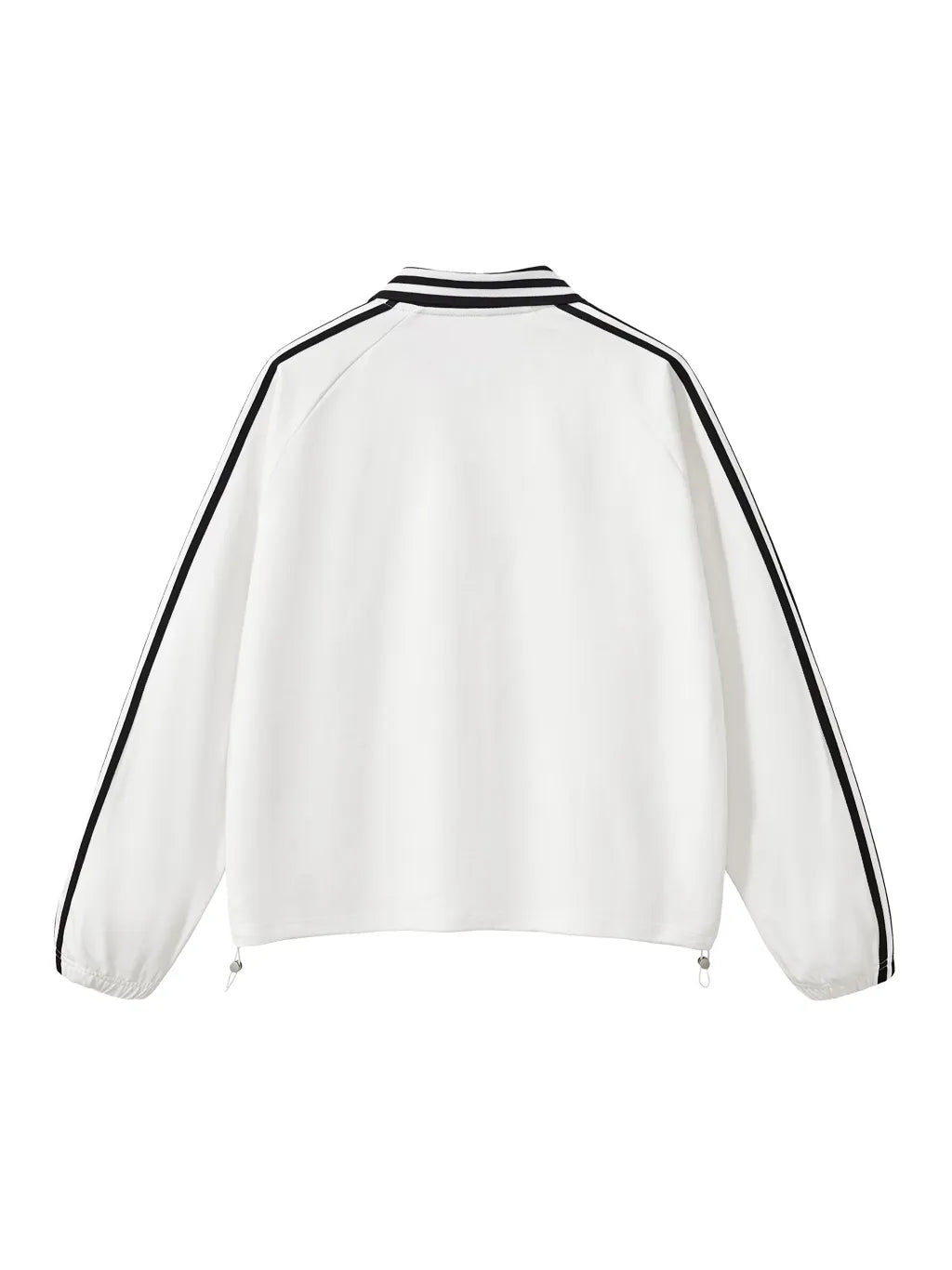 Sudadera Stam de solapa Blanca con rayas negras laterales DAWS Select color - Streetwear DAWS
