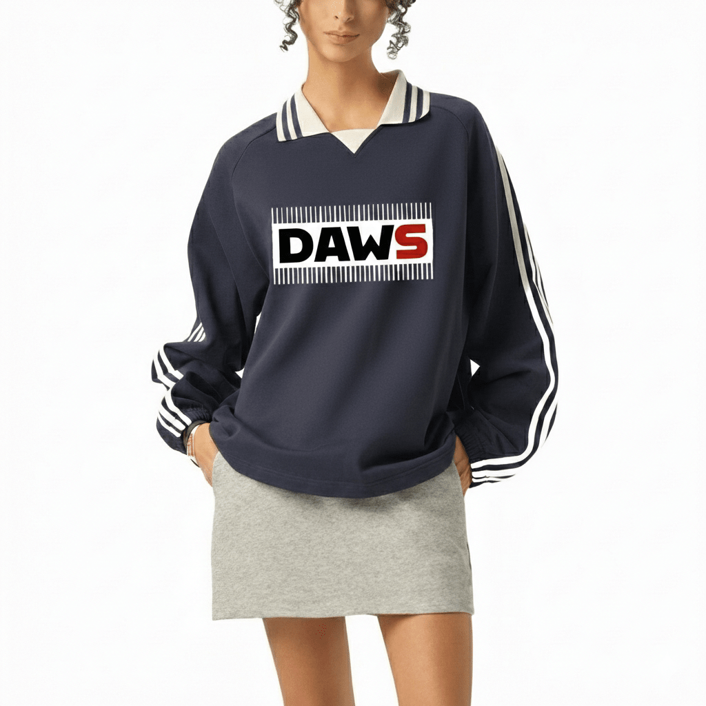 Sudadera Stam de solapa con rayas laterales DAWS Select color - Streetwear DAWS