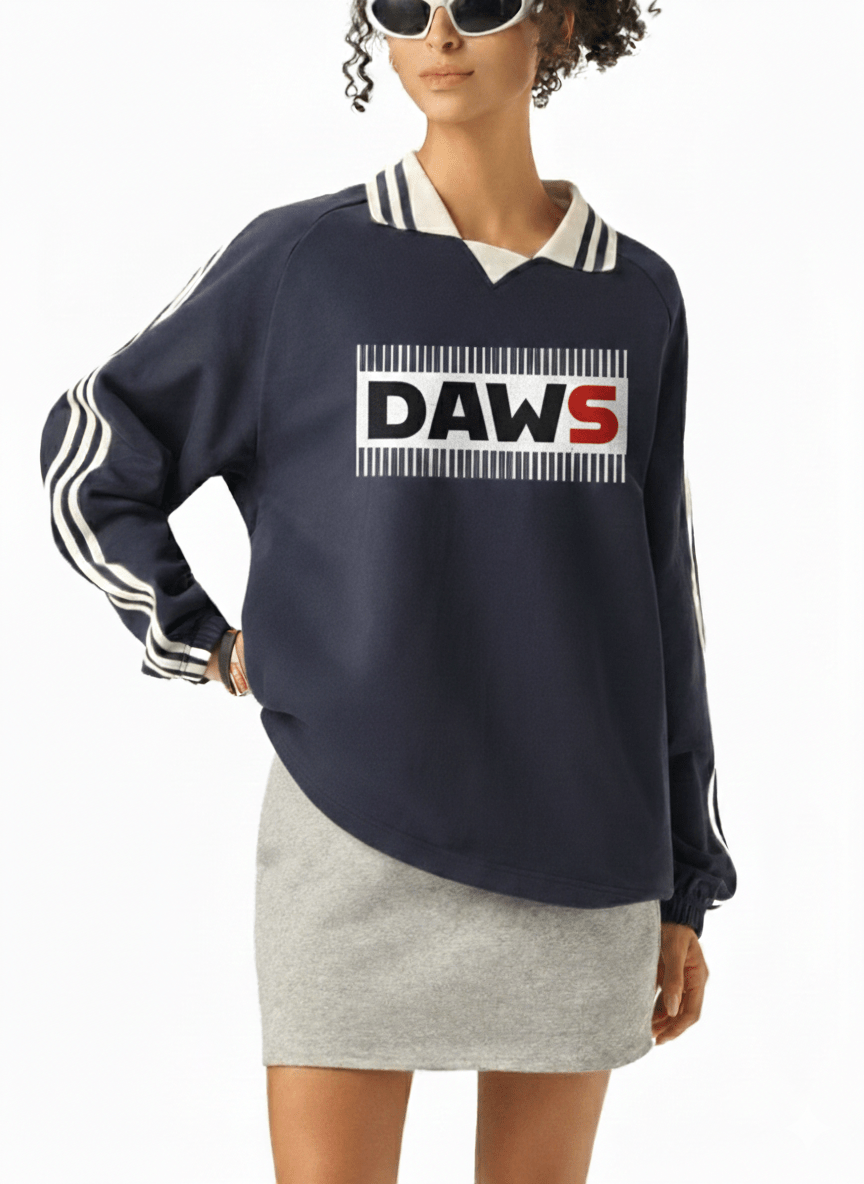 Sudadera Stam de solapa con rayas laterales DAWS Select color - Streetwear DAWS