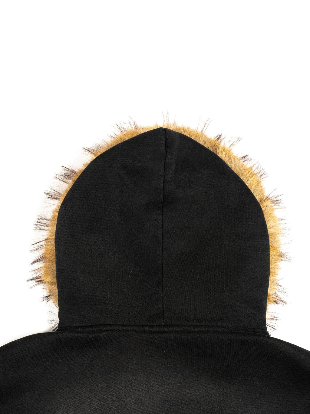 Sun Fade Boxy Detachable Fur Hoodie color - Streetwear DAWS
