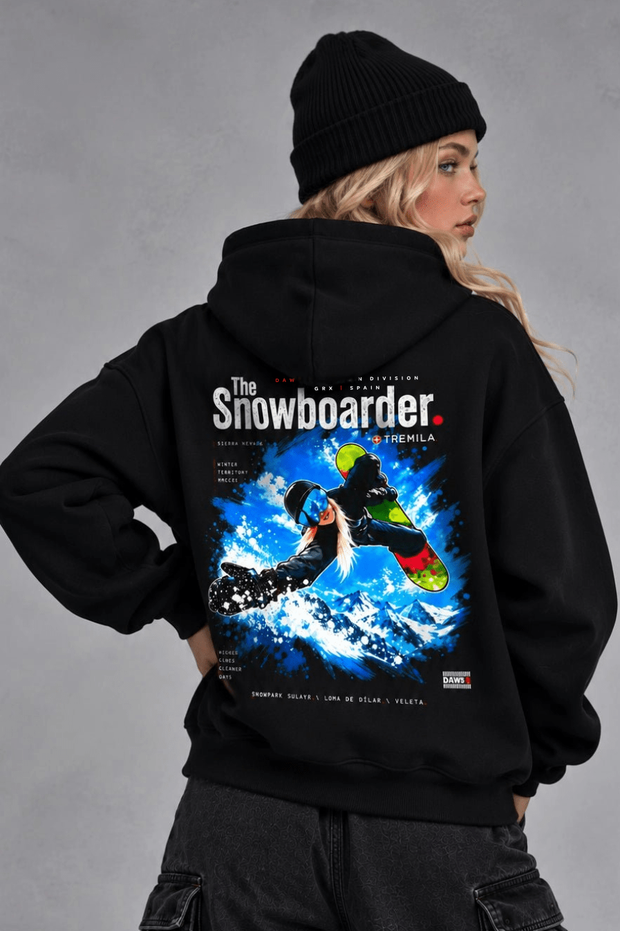 The Snowboarder — Blondie Black - Hoodies DAWS