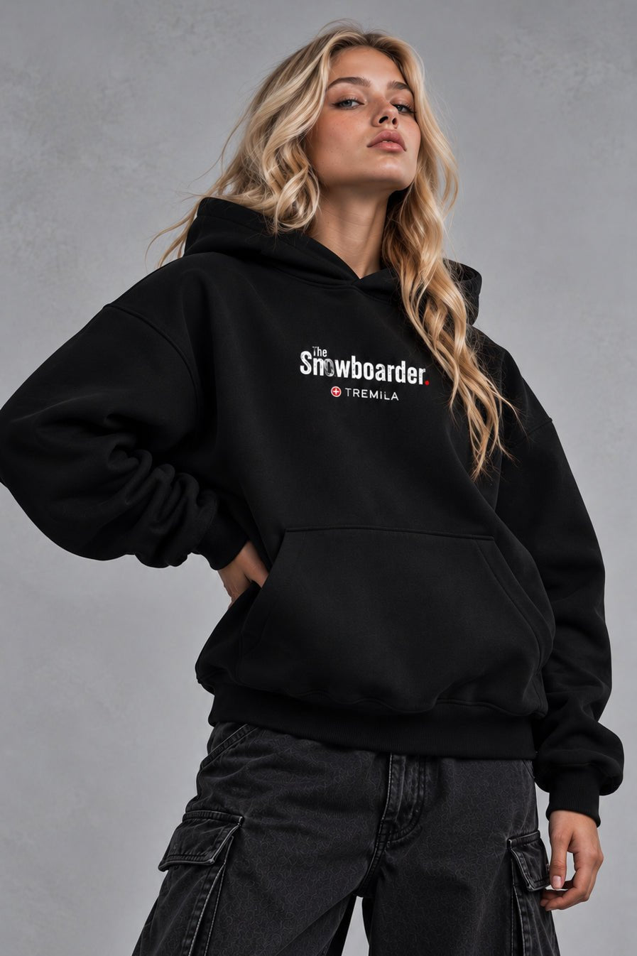 The Snowboarder — Blondie Black - Hoodies DAWS